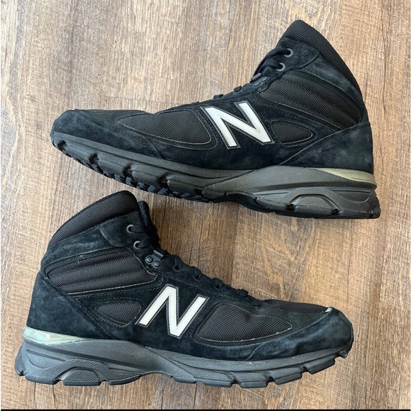 New Balance 990v4 Mid Made in USA Black Grey - Picture 3 of 8